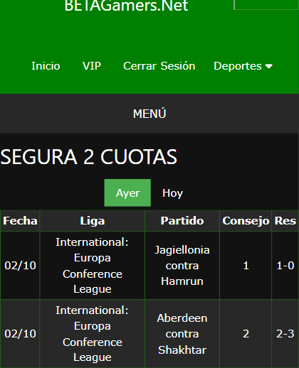 boleto de apuesta vip ganada